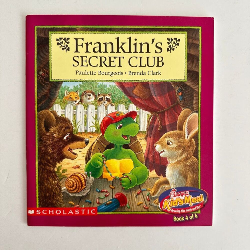 2/$6 Franklin’s Secret Club book by Paulette Bourgeois, Chick-fil-A Edition (PB)
